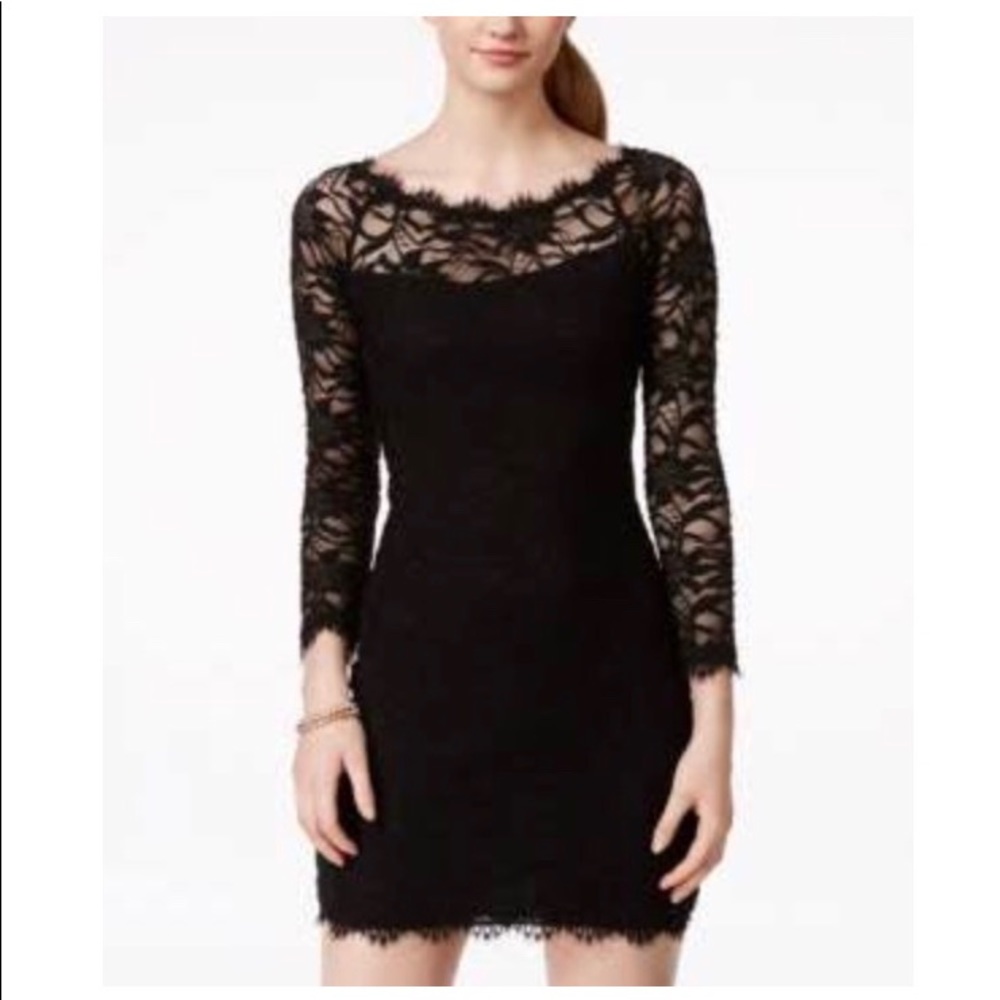 Black midi dress Macy’s NWT.